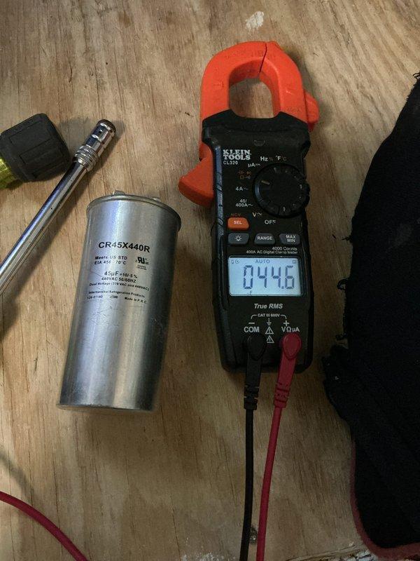 Responded to callback for air conditioning system not turning on following previous no-cool service call. Upon arrival, accessed control panel and performed electrical diagnostics using clamp meter to test capacitor functionality. Verified capacitor readings and inspected all wire connections within the electrical enclosure. Tested system operation and confirmed proper startup sequence. System restored to normal operation with all components functioning within manufacturer specifications.