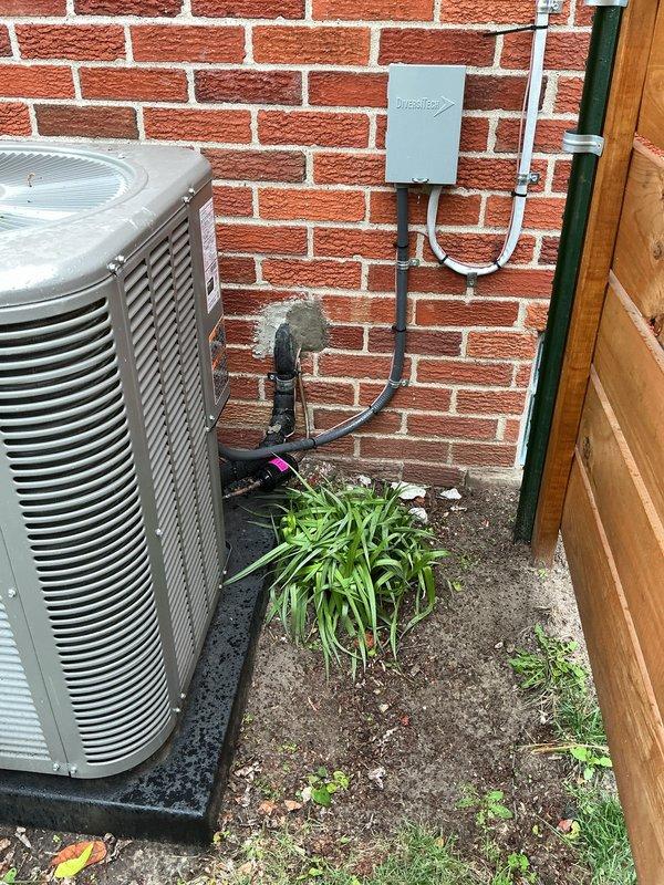 Completed callback on recent furnace and air conditioning installation to address IAC (Induced Air Controller) that was not connected during initial install. Installed low voltage wiring to IAC, verified air conditioning unit was properly leveled, and performed complete system inspection. Relocated outdoor 2-ton rear-discharge condenser unit as requested and confirmed all mechanical and electrical connections were secure and functioning properly.