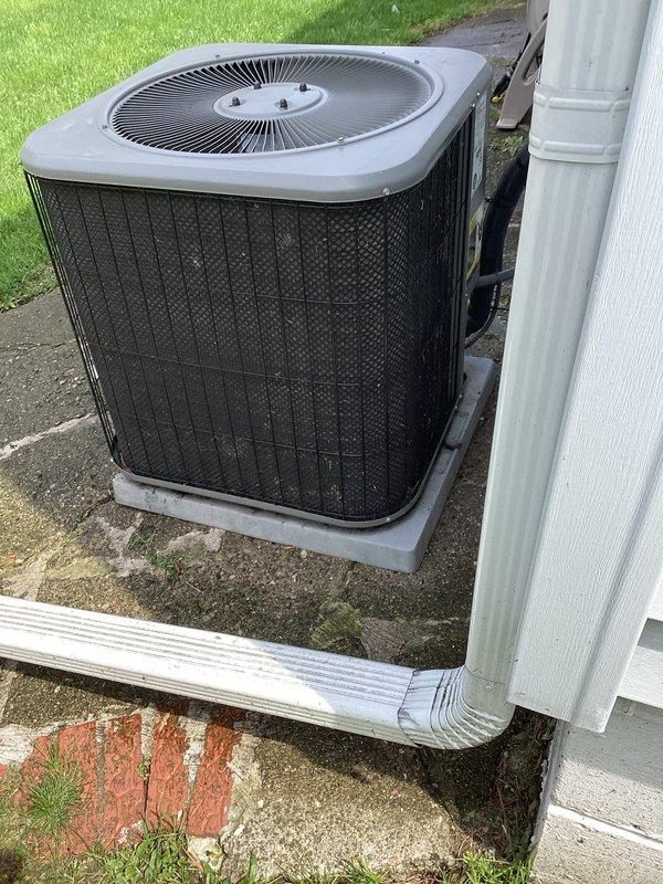 Completed annual cooling maintenance on Lennox condensing unit. Performed comprehensive system inspection including refrigerant line check, electrical connections, and condenser coil cleaning. Replaced air filter and evaporative cooler pad as requested. Unit operating within normal parameters with no immediate service needs identified. Noted concrete pad beneath unit shows significant cracking and deterioration but does not affect equipment operation at this time.