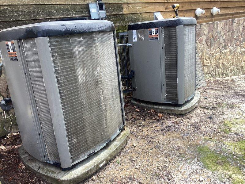 Responded to no-cool service call on 3-year-old Lennox WT 10-2027 central air conditioning system displaying Alert Code 413 (OU High Pressure Switch Strike Lockout) on thermostat. Upon arrival, found outdoor condensing unit heavily covered in thick layer of dirt, dust, and debris that was restricting airflow through condenser coil and causing system to trip high pressure safety switch. Performed thorough cleaning of condenser coil and exterior surfaces to restore proper airflow and heat rejection capability. Reset high pressure lockout switch and cycled system through complete operational test. Verified proper refrigerant pressures, confirmed adequate airflow restoration, and ensured system returned to normal cooling operation without further fault codes. Unit operating within manufacturer specifications upon departure.