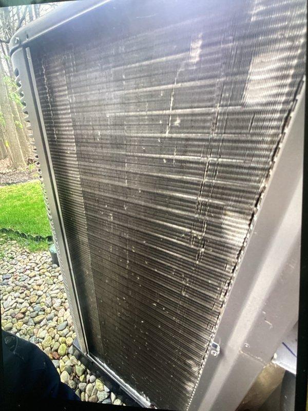 Completed scheduled Air Care Maintenance inspection on residential outdoor condensing unit. Performed comprehensive system evaluation and replaced defective GFCI outlet at no charge to ensure proper electrical protection. Unit operational and condenser coils inspected; documentation photos captured showing equipment condition and installation site.