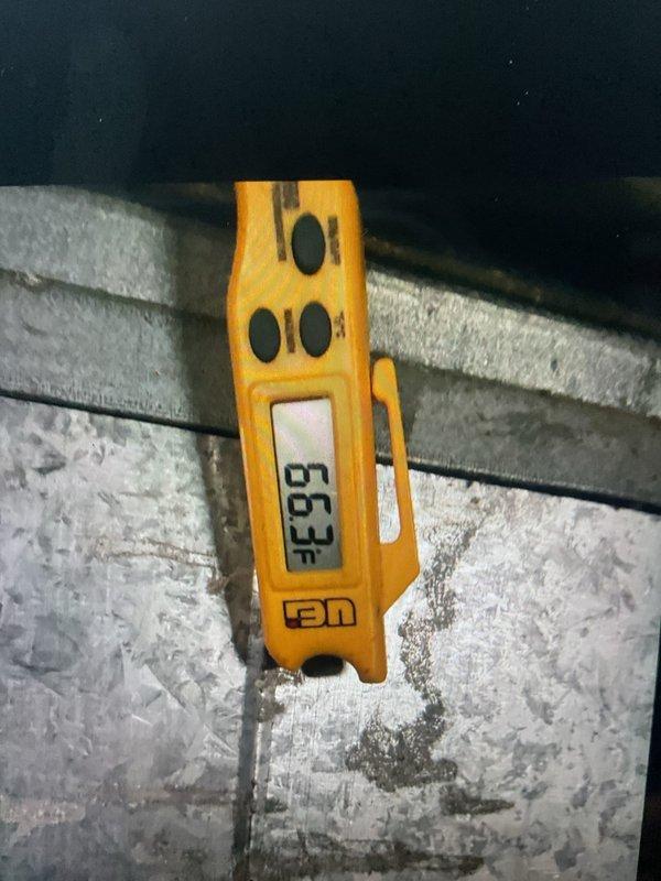 Responded to callback for recently installed HVAC system experiencing compressor starting issues and unusual operational sounds. Upon arrival, verified blower speed settings and found compressor exhibiting abnormal startup behavior with concerning acoustic indicators. Performed refrigerant pressure diagnostics revealing elevated TXV pressures with high side reading 238 PSI and low side reading 105 PSI, indicating potential restriction or improper charge. Collected temperature measurements at supply and return points, documenting 52.2°F and 56.3°F respectively. Noted significant corrosion present on metal ductwork components during inspection. System requires further evaluation to address compressor performance concerns and pressure imbalances.