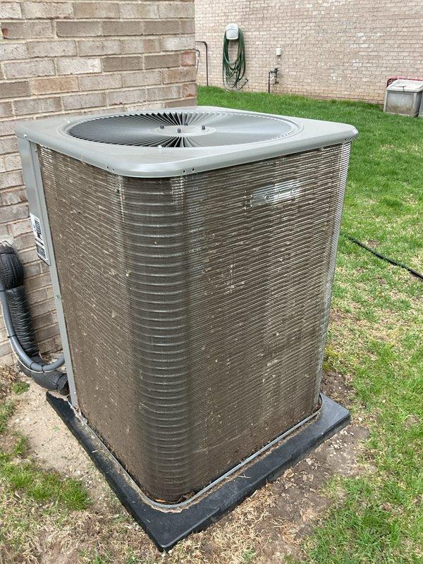 Completed comprehensive Air Care Heating and Cooling recurring maintenance service on residential HVAC system. Performed thorough inspection of gas furnace internal components including burner assembly, flame sensors, gas valve, ignition system, and control board, verifying proper operation and safety compliance. Inspected outdoor condenser unit, confirming adequate airflow through coil fins and proper placement on equipment pad with no visible damage or excessive wear to exterior components.