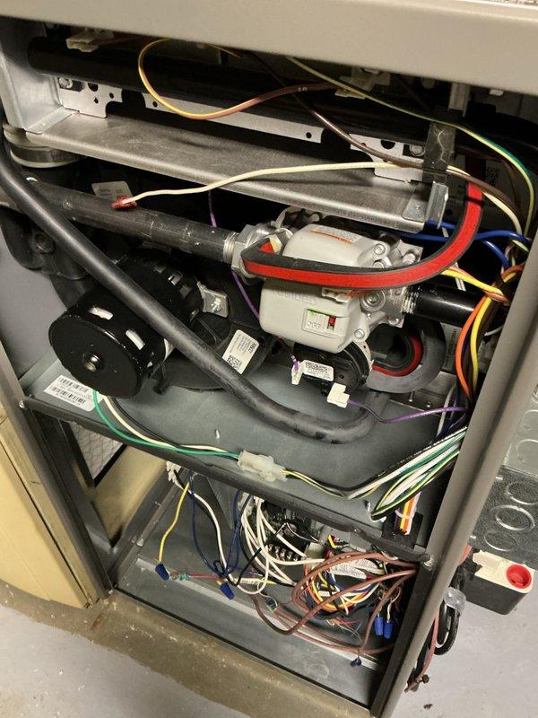 Completed comprehensive AHC maintenance service including both heating and cooling system inspections. Performed routine maintenance checks on HVAC equipment, inspected internal mechanical components, verified proper operation of electrical connections and wiring systems, examined ductwork and filtration systems, and documented equipment conditions through photographic records. All systems found operating within normal parameters with no service issues identified.