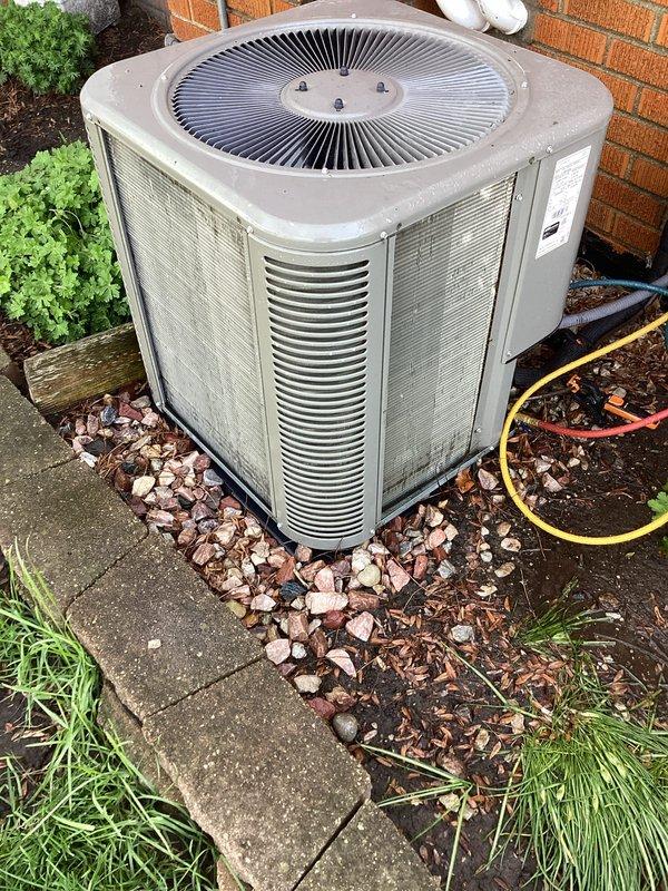Completed annual cooling maintenance on residential air conditioning system. Performed comprehensive inspection of outdoor condensing unit, checked refrigerant lines and electrical connections, verified proper operation of condenser fan, and replaced furnace filters. Unit found in functional condition with all components operating within normal parameters.