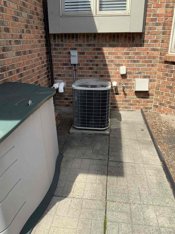 Provided comprehensive estimate for complete HVAC system replacement including 25+ year old natural gas furnace located in basement and outdoor air conditioning condenser unit. Evaluated existing equipment configuration including ductwork serving second floor zone, assessed current operational status of functioning but aging system, and documented installation requirements for new furnace and AC unit replacement to improve efficiency and reliability.