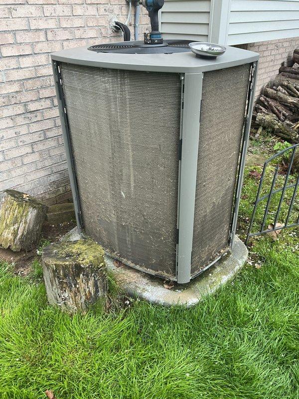 Completed annual cooling maintenance on residential outdoor condensing unit. Performed comprehensive system inspection, checked refrigerant levels, cleaned condenser coils, verified electrical connections, tested capacitor and contactor operation, and confirmed proper airflow through unit. System operating within manufacturer specifications with no issues identified.