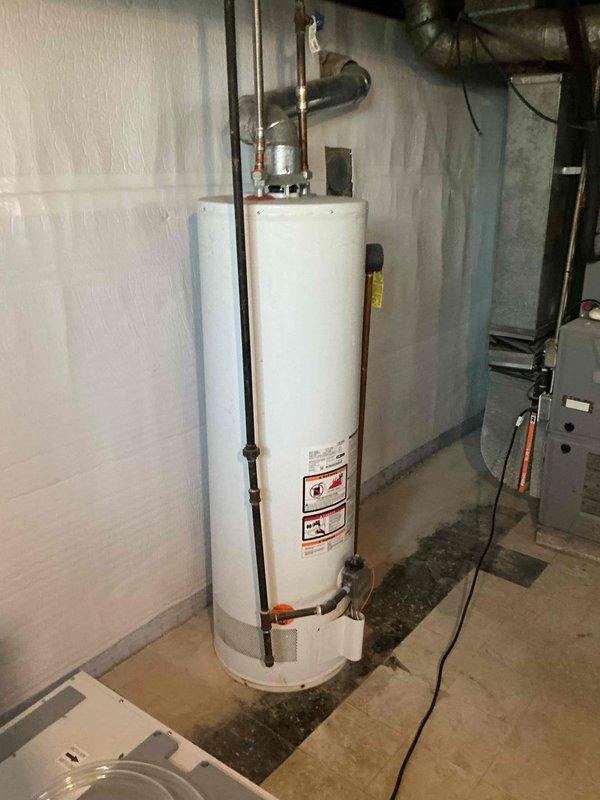 Provided estimate for replacement of non-operational 18-year-old natural gas furnace located in basement. Assessed existing HVAC system including ductwork configuration and clearances for new equipment installation. Documented current equipment conditions and mechanical room layout to prepare comprehensive replacement proposal.
