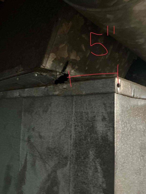 Provided estimate for replacement of non-operational 18-year-old natural gas furnace located in basement. Assessed existing HVAC system including ductwork configuration and clearances for new equipment installation. Documented current equipment conditions and mechanical room layout to prepare comprehensive replacement proposal.