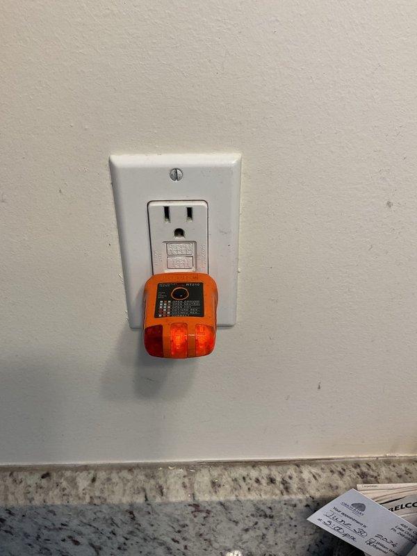 Responded to service call for non-functioning outlets in bedroom and bathroom on main floor of 30-year-old residence. Issue originated following blow dryer malfunction approximately 20 days prior. Upon arrival, confirmed outlets were without power despite homeowner's attempts to reset breakers and cycle all accessible GFCI receptacles.

Performed systematic circuit tracing to identify affected outlets on the circuit. Located faulty GFCI receptacle that had tripped and failed to reset properly. Tested GFCI functionality using electrical tester to confirm internal failure of protective mechanism. Replaced defective GFCI outlet with new unit meeting current code requirements. Verified proper wiring connections, confirmed correct line and load side terminations, and ensured adequate grounding. Tested new GFCI receptacle using test button and electrical testing device to verify proper trip and reset functionality. Restored power to all downstream outlets on circuit. Confirmed all affected b