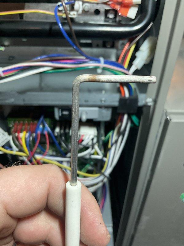 Completed scheduled preventive maintenance on air handler unit. Performed electrical diagnostics using digital clamp meter to verify proper amperage draw and system performance. Inspected all wiring connections, terminal blocks, and electrical components for secure connections and proper operation. All systems tested and operating within normal parameters.