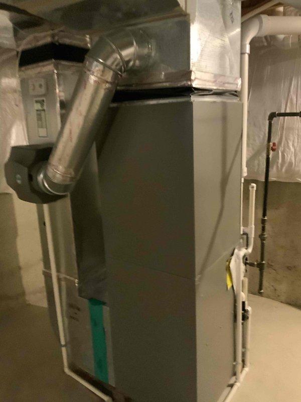 Conducted comprehensive full system evaluation following previous maintenance visit that identified potential refrigerant leak in 8-year-old Lennox air conditioning system. Performed thorough inspection of basement-installed furnace and air handler unit, assessed existing ductwork configuration including supply and return plenums with insulated flexible ductwork, and evaluated overall HVAC infrastructure. Documented current equipment condition, reviewed system performance history, and provided detailed replacement options to address identified leak issue, presenting both repair feasibility and complete system replacement scenarios for customer consideration.