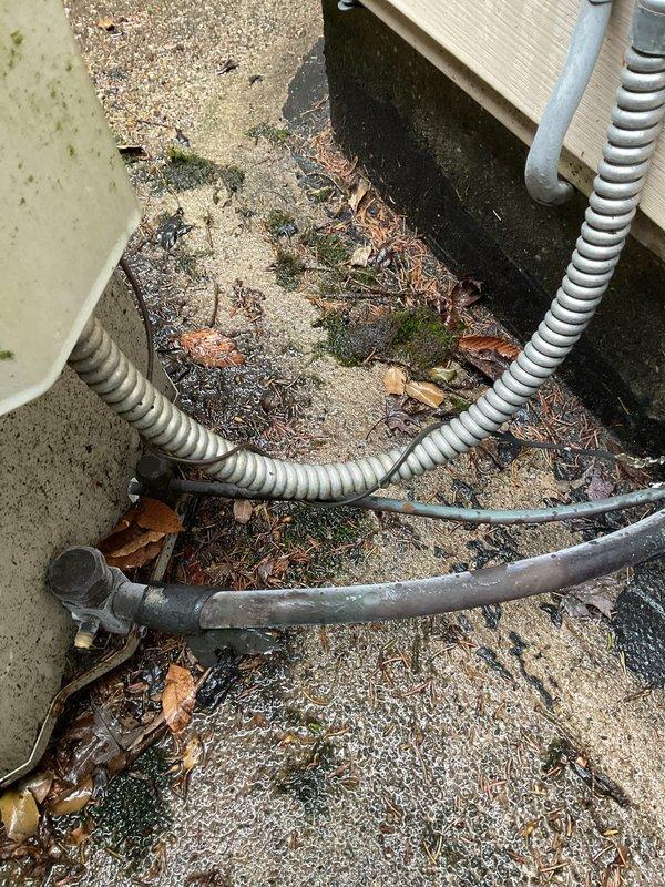 Completed annual cooling maintenance on rooftop zone system. Performed comprehensive system inspection including refrigerant pressure and temperature readings using digital manifold gauges, which confirmed proper charge levels and system operation within manufacturer specifications. Inspected outdoor unit installation, exterior conduit routing, and electrical connections. All components found operating normally with no deficiencies noted.