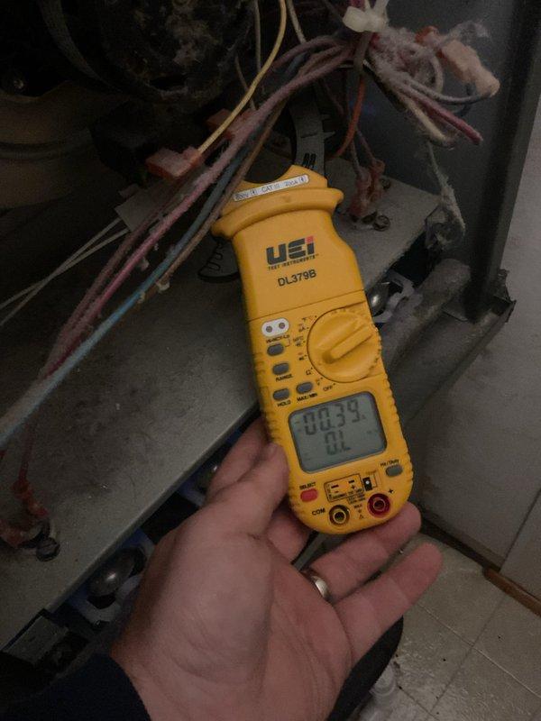 Completed scheduled Air Care Heating and Cooling maintenance on gas furnace and HVAC system. Performed comprehensive electrical diagnostics using digital multimeter, testing voltage and amperage readings across control board and system components to verify proper operation. All systems tested within normal operating parameters with no deficiencies noted.