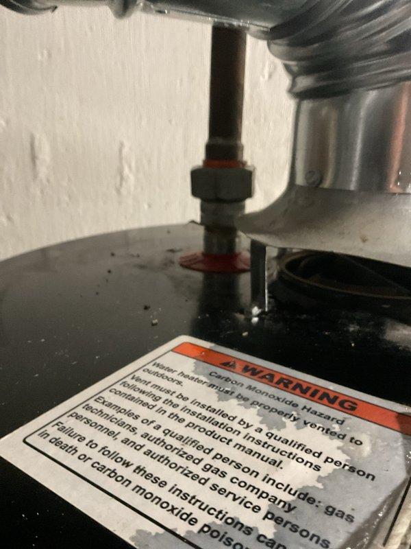 Responded to recall for no hot water following previous day's installation of 70K BTU furnace, 2-ton air conditioner, and humidifier. Inspected gas water heater connections and venting in utility room, verified proper gas flow and pilot operation. Identified and resolved issue preventing hot water production, tested system for proper function and safety. All equipment operating as designed upon departure.