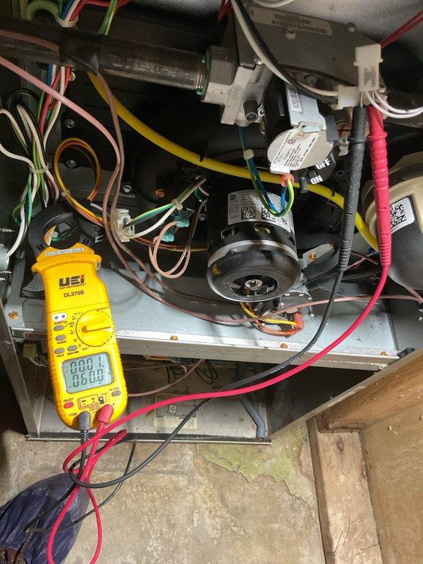 Performed comprehensive tune-up on 3-year-old central air conditioning system and furnace. Conducted thorough inspection of all mechanical and electrical components, including blower motor assembly, capacitor, and control wiring. Utilized digital multimeter to verify proper voltage and amperage readings across system circuits. Inspected thermal safety devices for proper operation and examined all wire connections for secure contact. Both systems found to be operating within manufacturer specifications with no deficiencies noted. All components tested and confirmed functional.