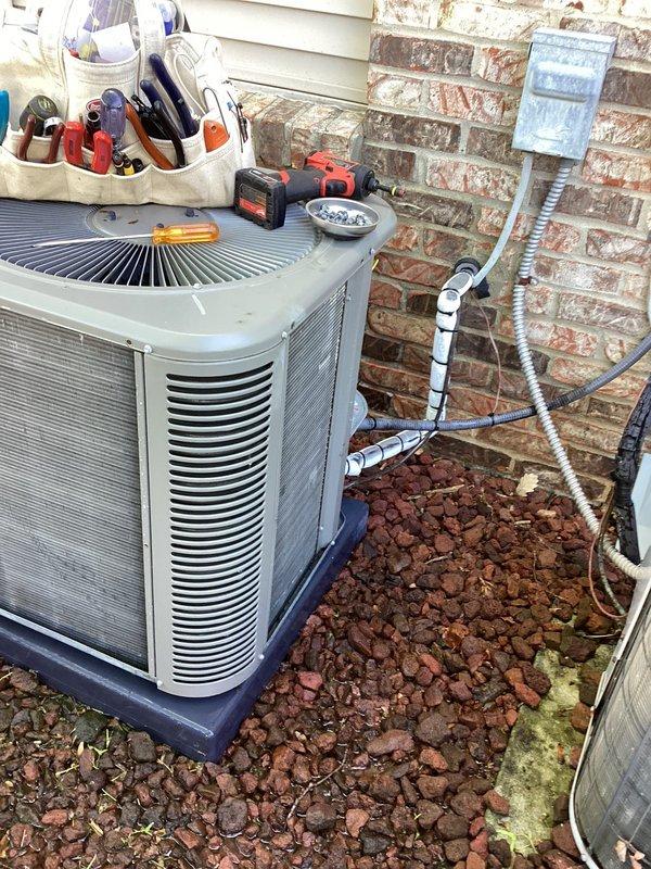 Completed annual cooling maintenance on residential air conditioning system per service agreement. Performed comprehensive inspection of outdoor condenser unit including cleaning of coil surfaces, verification of proper refrigerant pressures, amperage draw testing on compressor and fan motor, and electrical connection tightness check. All components operating within manufacturer specifications with no deficiencies noted at time of service.