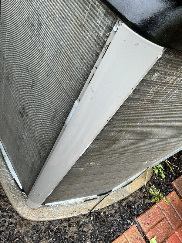 Completed annual cooling maintenance on residential HVAC system. Performed comprehensive inspection of outdoor condenser unit, replaced air filter and evaporative cooler pad as needed, and verified proper system operation. Unit showed normal weathering consistent with outdoor installation, with all components functioning within specifications.