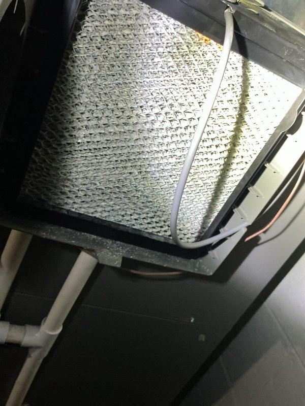 Completed annual comprehensive maintenance on a 5-ton Lennox split system. Inspected indoor evaporator coil assembly with aluminum fin construction, verified condensate drain line operation, and confirmed proper refrigerant line connections. Exterior condenser unit inspection revealed clean coil surfaces, operational fan assembly, and secure electrical connections at disconnect box. All system components operating within normal parameters with no deficiencies noted.