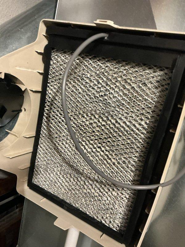 Completed scheduled air conditioning maintenance service. Performed electrical diagnostics using digital multimeter to verify system amperage and proper electrical function. Inspected evaporator coil assembly and filter media, confirmed mesh screening intact with proper airflow path. Checked drain line routing and gasket seal integrity on access panel.