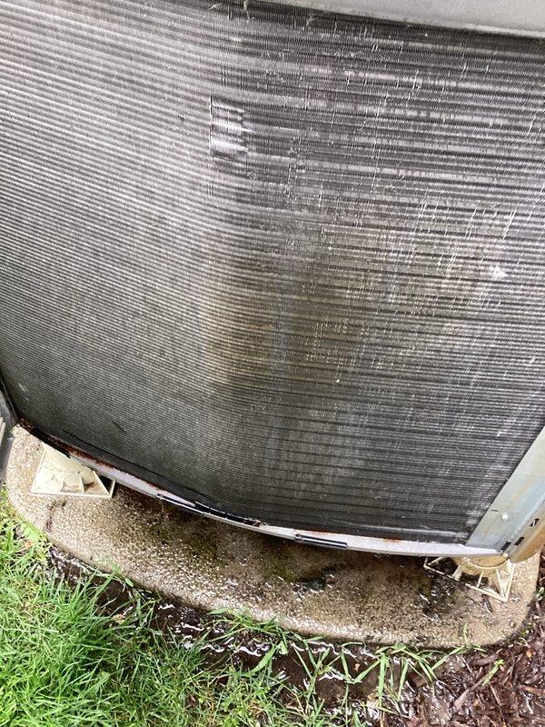 Completed annual preventative maintenance on 15-year-old air conditioning system per maintenance agreement. Performed comprehensive AC tune-up including inspection of outdoor condenser unit, verified proper operation of all components, and confirmed system functionality. Condenser coils showed typical environmental exposure with dirt accumulation on fins; unit operating within normal parameters with no immediate repairs required at this time.
