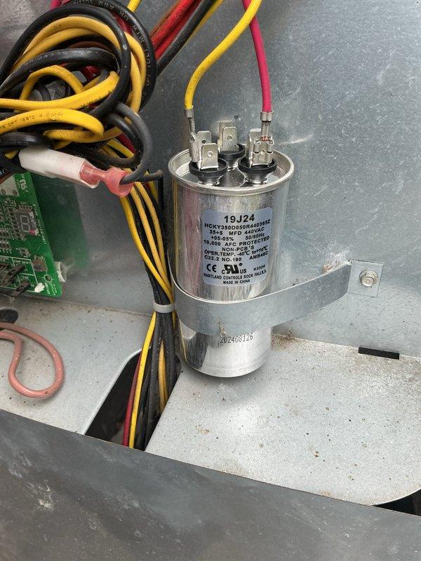 Responded to service call for HVAC system requiring electrical component replacement. Successfully replaced faulty contactor and capacitor with new units per manufacturer specifications. Verified all electrical connections were secure, tested system operation, and confirmed proper functionality of the cooling cycle upon completion.