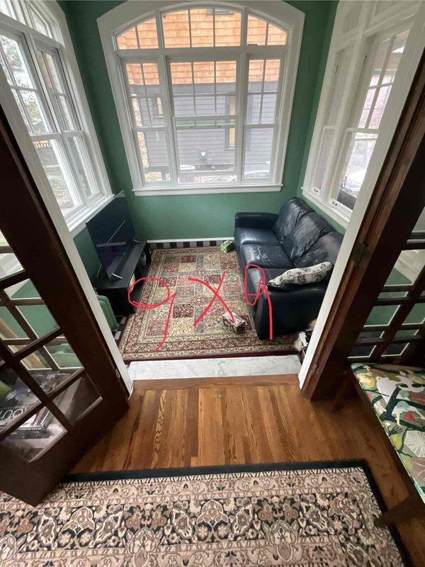Conducted site assessment for mini-split air conditioning system installation at residential property. Evaluated attic space for indoor air handler placement and routing of refrigerant lines, inspecting structural support and clearances. Assessed interior living space below arched window for outdoor condenser unit location and determined optimal placement for efficient operation and minimal visual impact.