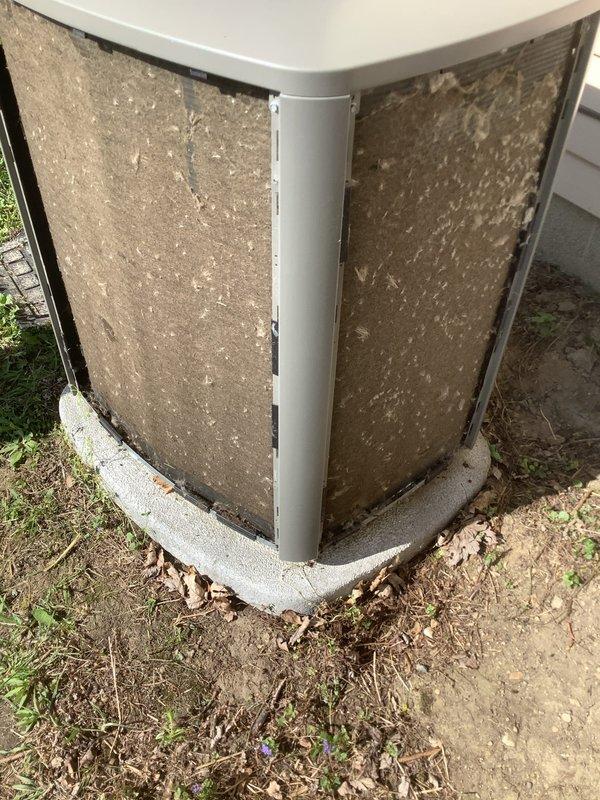 Completed annual HVAC maintenance and system inspection on outdoor condensing unit. Performed comprehensive preventive maintenance check including refrigerant levels, electrical connections, capacitor testing, and airflow verification. Observed heavily soiled exterior filter screens with significant dirt and debris accumulation requiring attention during service. Customer declined optional air scrubber bulb replacement at this time. All standard maintenance procedures completed per manufacturer specifications, unit operational and functioning within normal parameters.