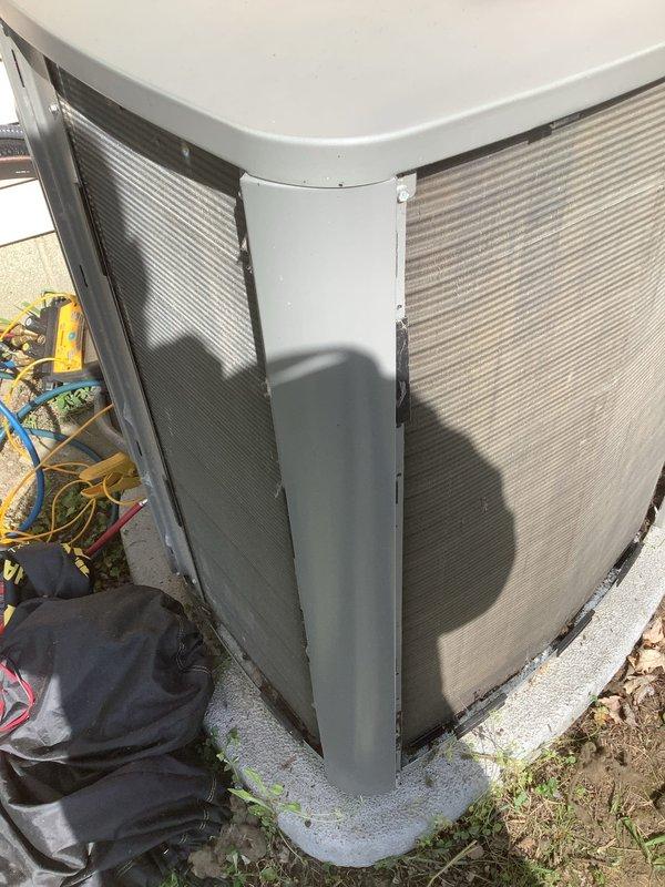 Completed annual HVAC maintenance and system inspection on outdoor condensing unit. Performed comprehensive preventive maintenance check including refrigerant levels, electrical connections, capacitor testing, and airflow verification. Observed heavily soiled exterior filter screens with significant dirt and debris accumulation requiring attention during service. Customer declined optional air scrubber bulb replacement at this time. All standard maintenance procedures completed per manufacturer specifications, unit operational and functioning within normal parameters.