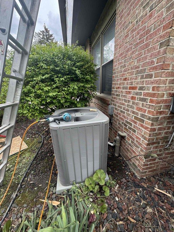 Provided estimate for replacement of non-functioning tankless water heater at residential property. Assessed existing outdoor tankless unit installation, documented current equipment location and utility connections including gas line and electrical service. Generated quote for complete tankless water heater replacement with new unit to be installed in same exterior location on existing mounting pad.