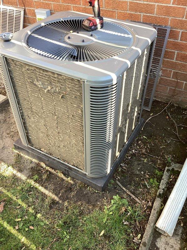Responded to service call for loud noise complaint on 2024 outdoor condensing unit. Performed diagnostic inspection of condenser unit and associated components. Measured system temperatures and pressures using digital instrumentation. Inspected fan motor, compressor, and internal components for mechanical issues or debris interference. Verified proper operation of fan assembly and checked for loose mounting hardware or panel vibration. Examined refrigerant lines and electrical connections at unit. System found to be operating within normal parameters. Customer advised unit is still under parts and labor warranty coverage for any future repairs if needed.