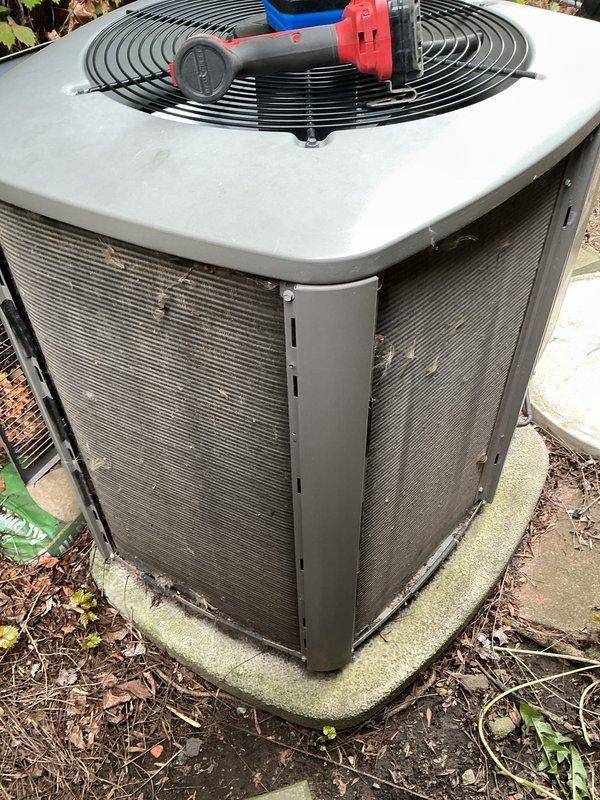 Completed annual cooling maintenance on residential air conditioning system. Performed comprehensive inspection of outdoor condensing unit, verified refrigerant pressures and temperatures using digital manifold gauge set, replaced furnace filters, and confirmed system operating within manufacturer specifications. All components tested and system left in proper working condition.