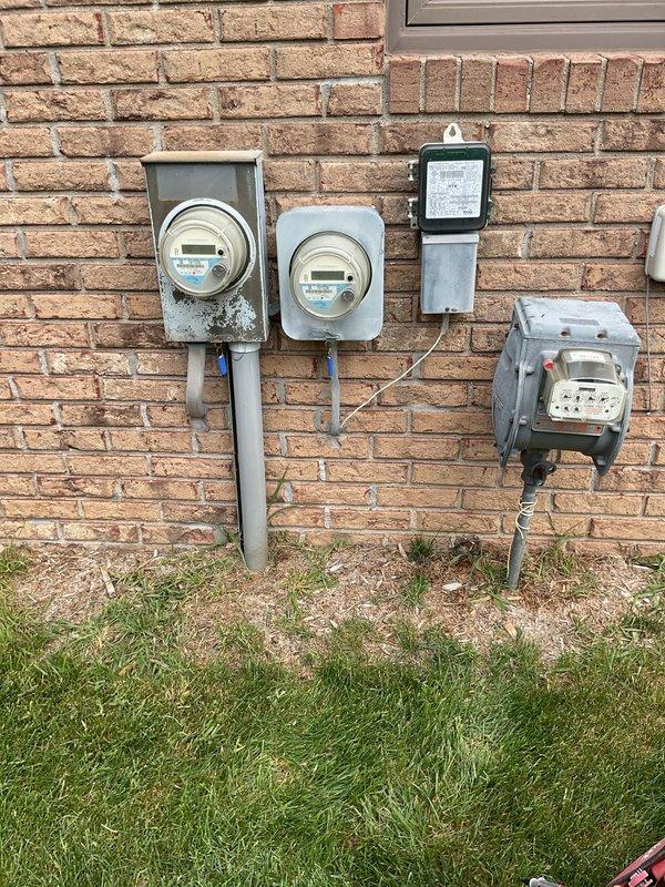 Responded to recall for air conditioning system that would not turn on. Upon arrival, inspected exterior electrical meters and service equipment mounted on building exterior. All utility meters appeared to be functioning properly with power supply intact. Proceeded to interior basement area and located HVAC equipment. Inspected electrical connections, circuit breakers, and low-voltage control wiring associated with the air conditioning system. Verified power supply to the unit and tested control circuits to identify the cause of the no-power condition. Restored proper operation to the air conditioning system.