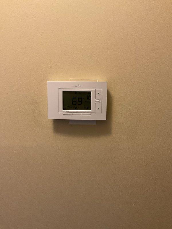 Completed full HVAC system installation including a Lennox 135,000 BTU gas furnace with rear discharge configuration and 4-ton air conditioning unit. Installed whole-home humidifier with integrated plumbing connections and mounted Emerson programmable thermostat for system control. Reconnected all ductwork, exhaust venting, electrical connections, and condensate lines to existing infrastructure. All mechanical, electrical, and furnace permits obtained and work performed to code specifications.