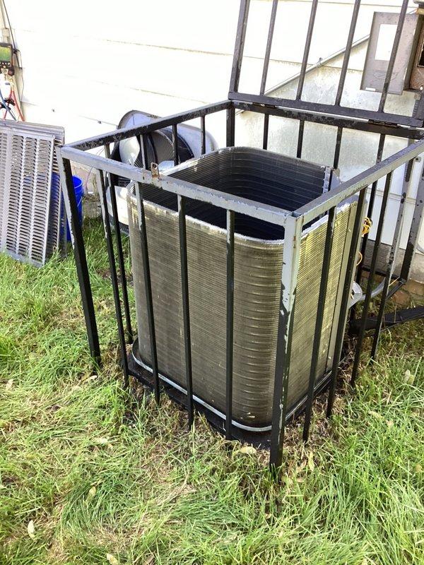 Completed annual preventive maintenance on residential split system air conditioning units. Performed comprehensive inspection of two outdoor condenser units, including visual assessment of protective caging, coil condition, and overall equipment integrity. Units operational with no immediate service concerns identified during routine maintenance visit.