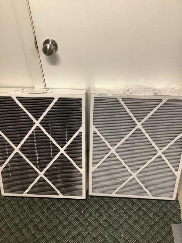 Completed annual cooling maintenance on residential air conditioning system. Replaced dirty air filter with new filter, inspected outdoor condenser unit which showed minor debris accumulation on coil but remained operational, and verified system functionality. Residential annual care agreement was sold and activated during this service visit.