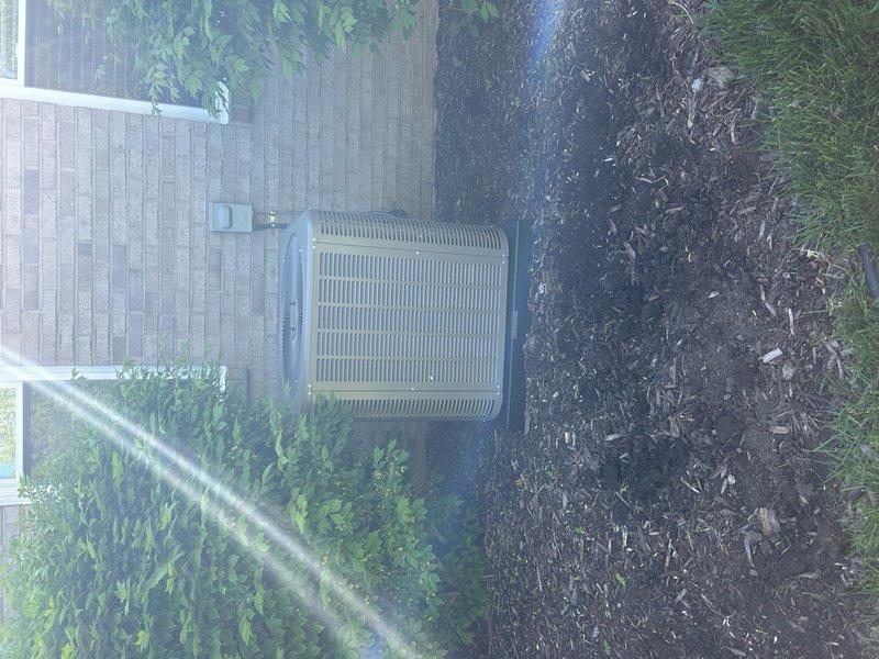 Responded to service call for 3-month-old outdoor condensing unit that was tilted and off-center on pad. Upon arrival, confirmed unit was not level as reported. Adjusted and leveled the condensing unit on the concrete pad, ensuring proper positioning and alignment. Verified unit was plumb using level tool on top of unit. Unit is now properly positioned and level, preventing potential refrigerant migration issues and ensuring optimal compressor operation. Both parts and labor remain under warranty.
