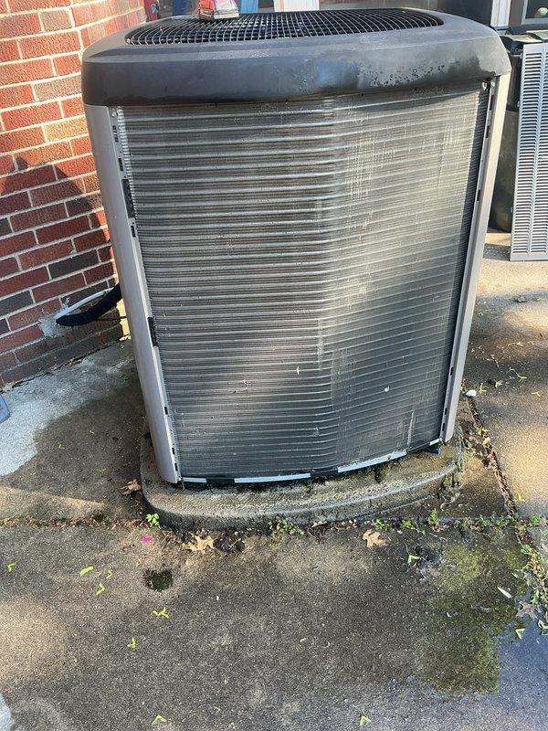 Completed annual cooling maintenance on residential condensing unit. Performed comprehensive system inspection, verified unit operation, and documented equipment condition with photographs. Unit found in functional condition with normal weathering consistent with outdoor exposure.