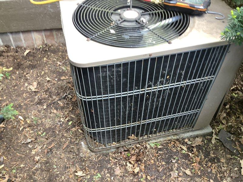 Completed routine air conditioning maintenance on residential condensing unit. Performed standard ACM service including system diagnostics with refrigerant gauge set, inspected condenser coils and fan operation, verified proper electrical connections, and tested overall system performance. Unit operational and functioning within normal parameters upon completion of maintenance visit.