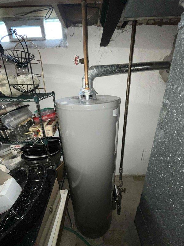 Completed full system estimate for 1094 square foot ranch home requiring replacement of 15-year-old furnace and air conditioning unit. Assessed existing HVAC equipment, exterior AC unit location and electrical connections, basement utility area with current mechanical systems, and determined specifications for 80% efficiency furnace and matching air conditioner replacement.