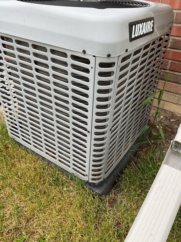 Completed annual cooling maintenance on Luxaire outdoor condensing unit. Performed comprehensive system inspection, verified unit operation, and documented equipment condition with photos. Unit found in good working order with no significant issues noted.