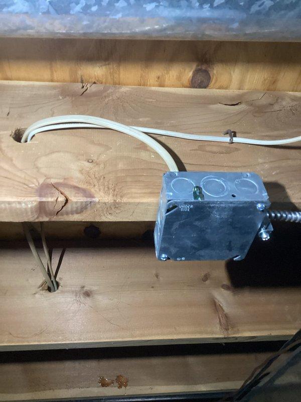Responded to no heat call and diagnosed communication failure between S30 thermostat and furnace system. Inspected wiring connections at junction box in attic space and verified control board status at equipment location. Identified communication error preventing thermostat from controlling heating operation and provided diagnostic findings to customer.