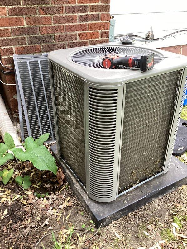 Completed annual cooling maintenance on residential split system. Performed comprehensive inspection of outdoor condenser unit, checked electrical connections, verified proper airflow through coils, and assessed overall system operation. Unit found in good working condition with normal wear consistent with outdoor exposure.