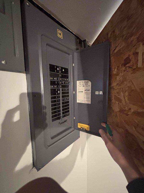 Provided comprehensive estimate for replacement of 28-year-old Lennox furnace and air conditioning system currently located in basement. Existing natural gas furnace and AC unit are operational but nearing end of service life. Evaluated electrical panel, existing ductwork configuration, and basement mechanical room layout to determine optimal replacement specifications and installation requirements.