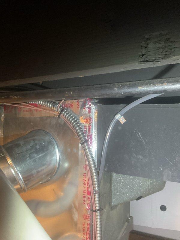 Responded to callback for violation repairs on recent HVAC installation. Corrected ductwork clearance issues to maintain required 1-inch clearance to combustible materials within 3 feet of plenum, repositioning flexible duct and metal transitions as needed. Verified and upgraded electrical circuit to proper amperage rating for furnace specifications, replacing undersized breaker and confirming wire gauge compliance. Provided A2L refrigerant system information and verified installation meets current code requirements for mildly flammable refrigerant handling, including proper labeling and ventilation considerations.