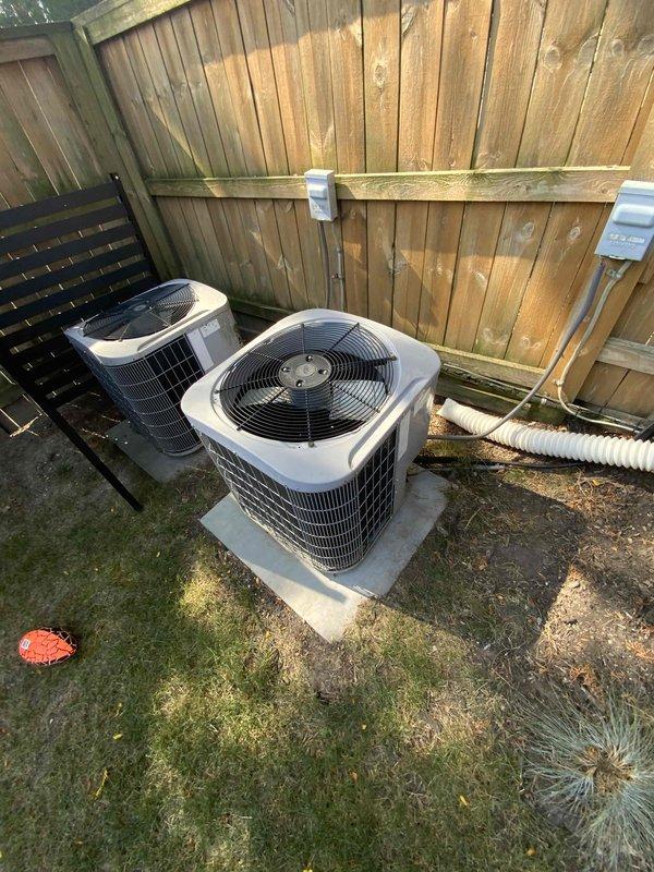 Provided estimate for air conditioning system replacement of aging outdoor condensing unit that is not performing adequately following recent service call for humidity issues. Evaluated existing equipment condition, site installation requirements, and discussed replacement options with service credit applied toward new system installation.