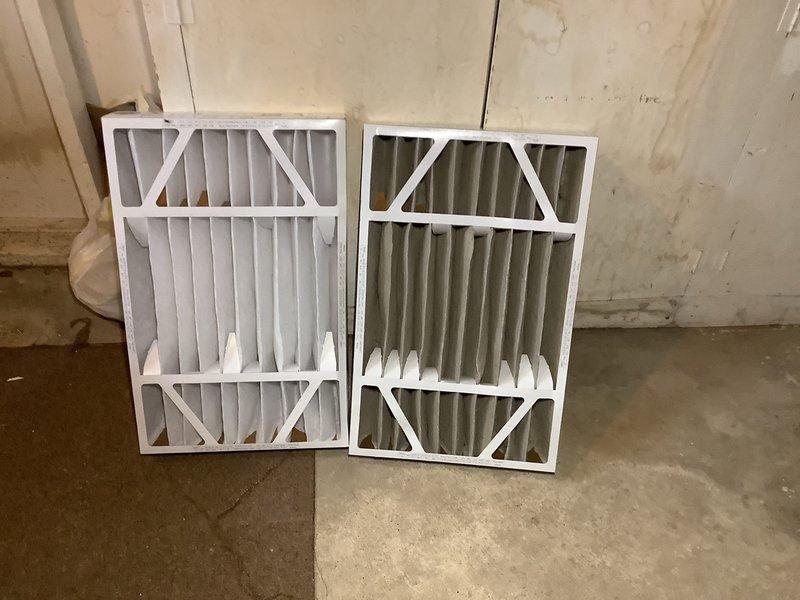 Responded to service call for 1-year-old furnace in basement displaying thermostat error code 200 with only blower fan operating. Upon inspection, identified heavily soiled air filter restricting airflow and causing pressure switch fault. Replaced dirty filter with new filter, verified proper system operation including ignition sequence, gas valve function, and blower motor performance. System restored to normal heating operation with error code cleared and all components functioning within manufacturer specifications under parts and labor warranty.