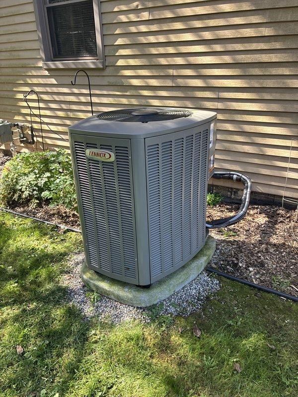Completed free estimate for Generac standby generator installation at residential property. Assessed existing electrical service with 200-amp main panel and evaluated meter location and grounding system for generator integration. Documented current HVAC system placement and available installation space near garage area to determine optimal generator positioning, load requirements, and transfer switch installation specifications.