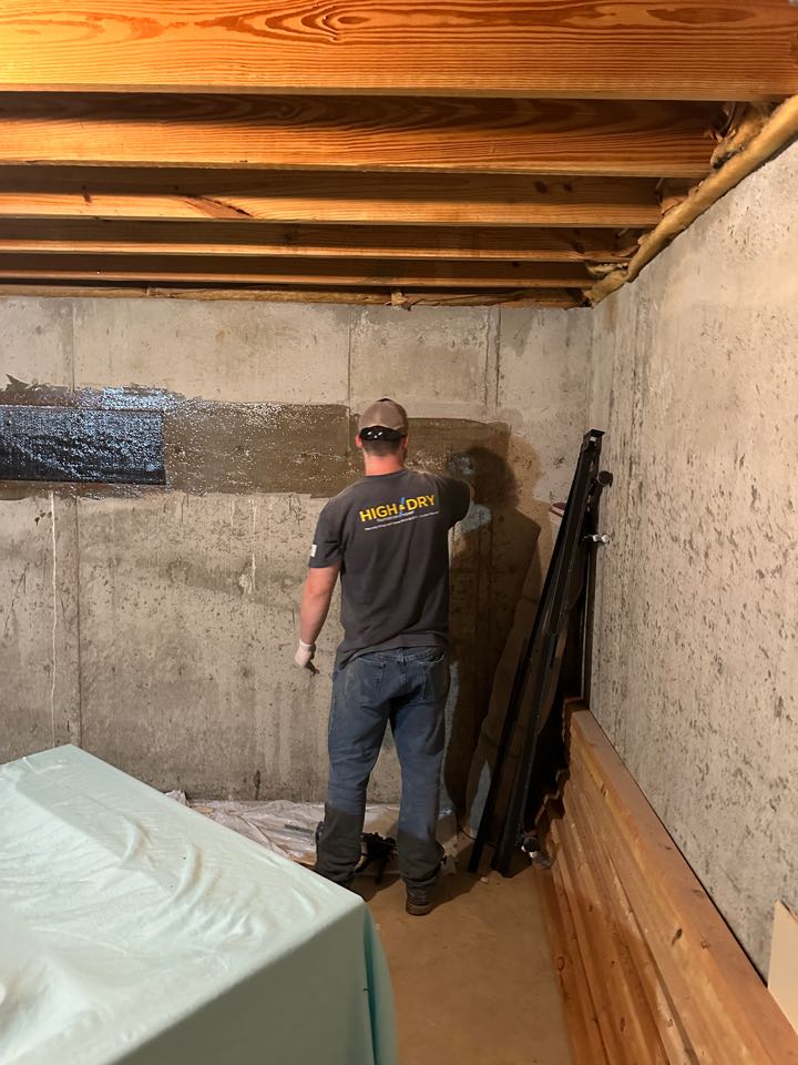 I was part of a team that was tasked with strengthening a concrete wall that had been injected with a chemical solution to repair a crack. We decided to add carbon fiber to the concrete to increase its strength and durability. We carefully measured and cut the carbon fiber to fit the crack, and then we applied it to reinforce the concrete.
