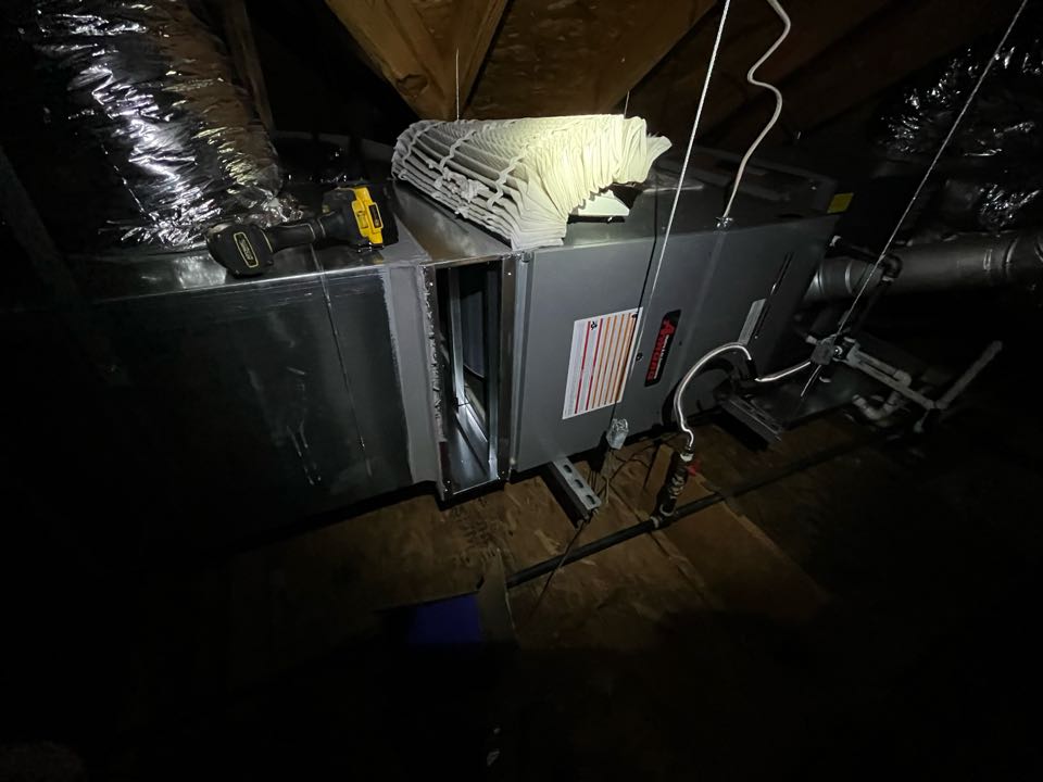 Here performing maintenance on two HVAC systems for an awesome customer in Hickory Creek